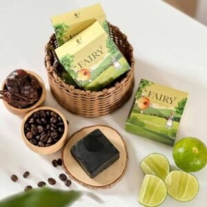 FAIRY Scrub Gluta Soap – Coffee, Green Tea & Coconut Oil (Thailand) – 60g