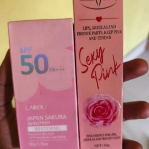 Sakura sunscreen+Sexy pink Lip balm